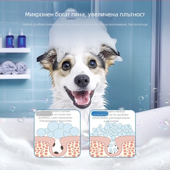 Устройство за пяна за къпане на кучета – автоматично пенообразуване, зареждащо се, ABS, марка Ye zi