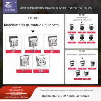 Електрически подстригвач за домашни любимци TP-901/701/301, професионална ножова глава за подстригване