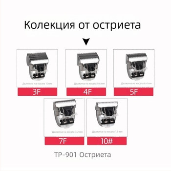 Електрически подстригвач за домашни любимци TP-901/701/301, професионална ножова глава за подстригване