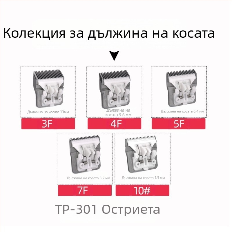 Електрически подстригвач за домашни любимци TP-901/701/301, професионална ножова глава за подстригване