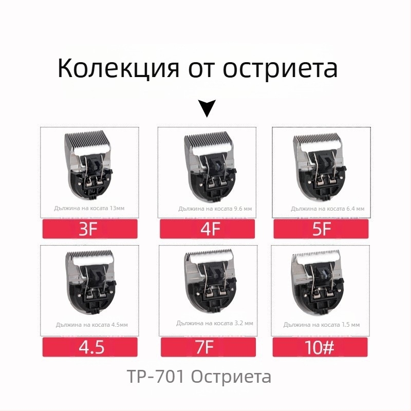 Електрически подстригвач за домашни любимци TP-901/701/301, професионална ножова глава за подстригване