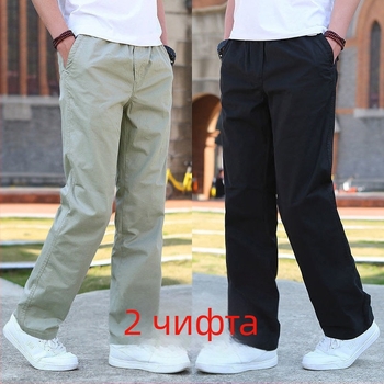 Мъжки панталони, права кройка, полиестерова материя, плюшено покритие, подходящи за четири сезона