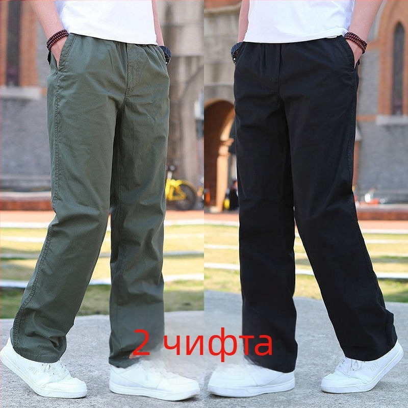 Мъжки панталони, права кройка, полиестерова материя, плюшено покритие, подходящи за четири сезона