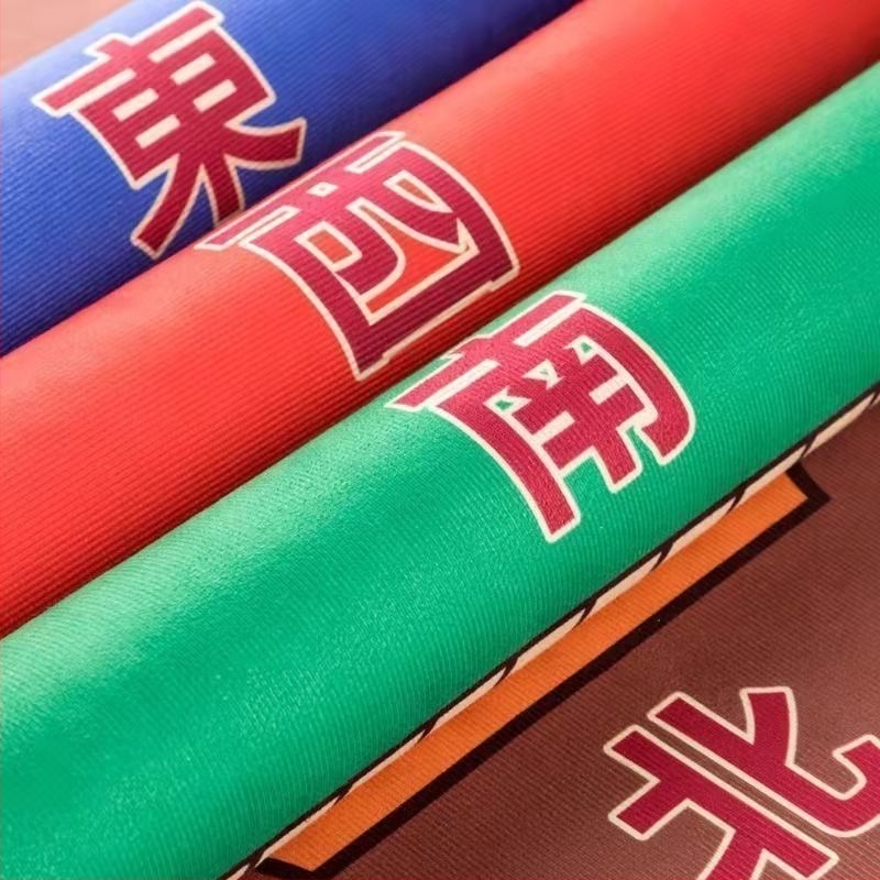 Покривка за маса в новокитайски стил, квадратна, водоустойчива, антихлъзгаща, износоустойчива, геометричен принт