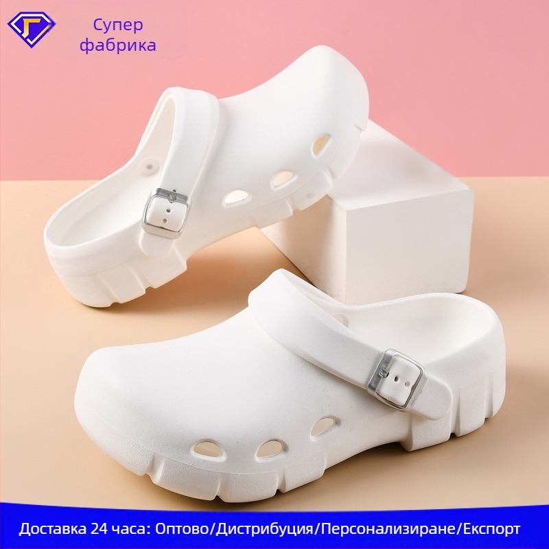 Crocs чехли за жени — дишащи EVA горна част и подметка, антихлъзгащи, 3 cm дебелина на подметката