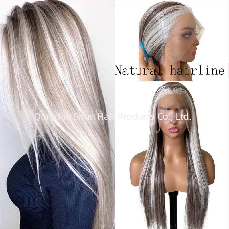 Перука Diniwigs SH-177, дълга права Lace-front Day Silk коса