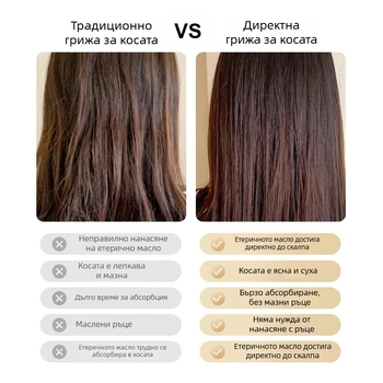 ЕМС микроелектрически вибрационен масажиращ гребен за коса - домашна употреба, модел 2024, 3 настройки