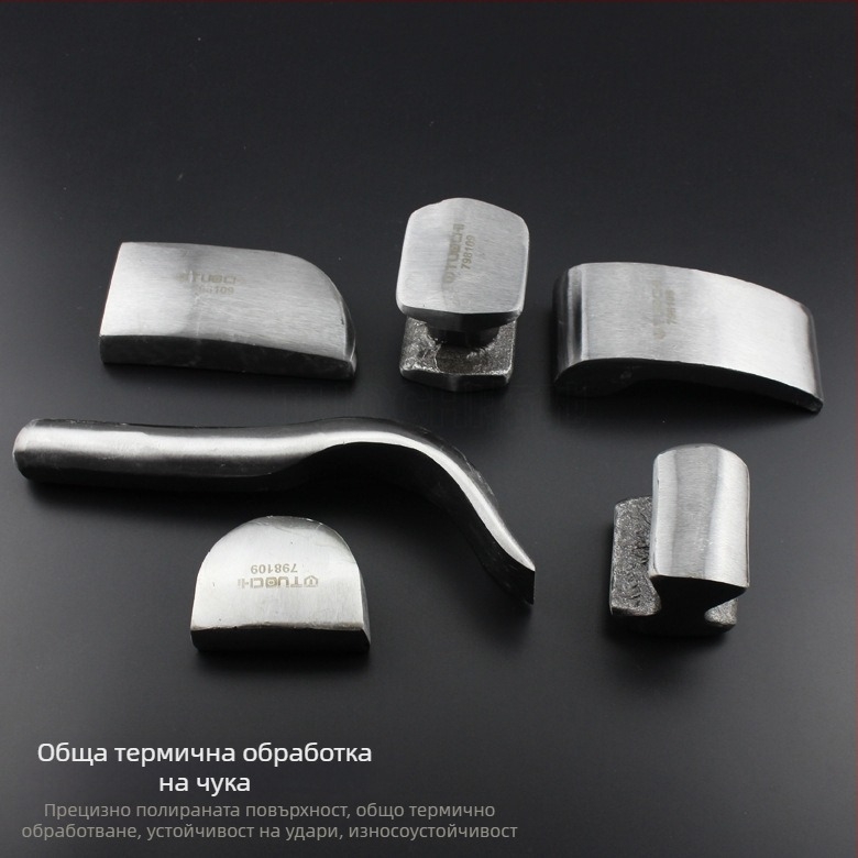 TOTCHI чук за ламария – фитър чук, 280 мм, глава от високовъглеродна стомана, пластмасова дръжка, 9-частен комплект за ремонт на ламария