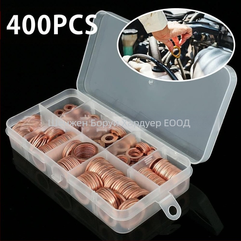 Медна уплътнителна шайба, O-образна, за дупки - висока температурна устойчивост, износоустойчивост и корозионна устойчивост