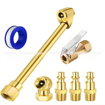 Накрайник за напомпване на гуми - железна конструкция; монтаж чрез бързо завъртане; марка Thunder Fire Sword Machinery