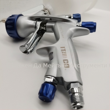 Автоматичен пистолет за боядисване на автомобили – гравитационно захранване, дюза 1,3 мм, корпус от медно-алуминиева сплав, максимално налягане 2,5