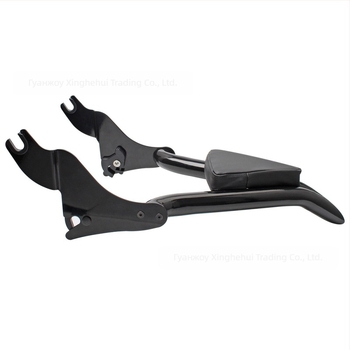 Задна облегалка за Harley мотоциклети, разделяема бързоразглобяема облегалка за пътника с дизайн на остър лък (Модел 014588)