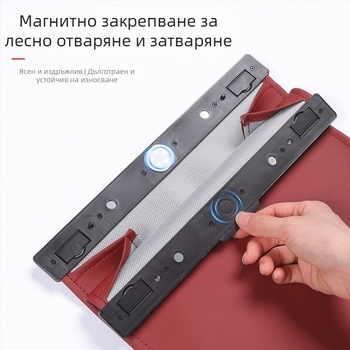 Кожена магнитна чанта за отпадъци в автомобил, закачва се на облегалката на седалката, интериорно почистване и организация