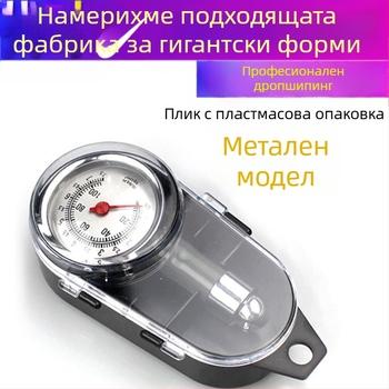 Високопрецизен манометър за налягането в гумите, неръждаема стомана, за автомобили и мотоциклети, ръчен, PSI до 250.