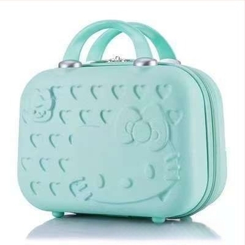 Козметичен кейс за пътуване, ABS материал, водоустойчив и против кражба, заключване с кодова брава, цип, универсални колела, за домашно съхранение