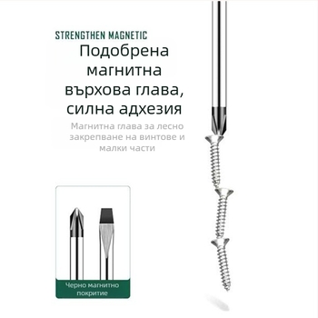 USLIKE отвертка с кръстовиден бит, Cr-V стомана, магнитна, изолирана, тегло 100 g, дръжка от нов материал