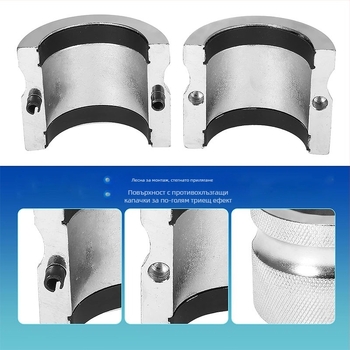 Мотоциклетен инструмент за монтаж на маслено уплътнение — регулируем драйвер за вилкови уплътнения, метален дърпач за вилкови уплътнения; NACHEE, въглеродна стомана, за ремонт на мотоциклети, комплект 3 части, 746 g