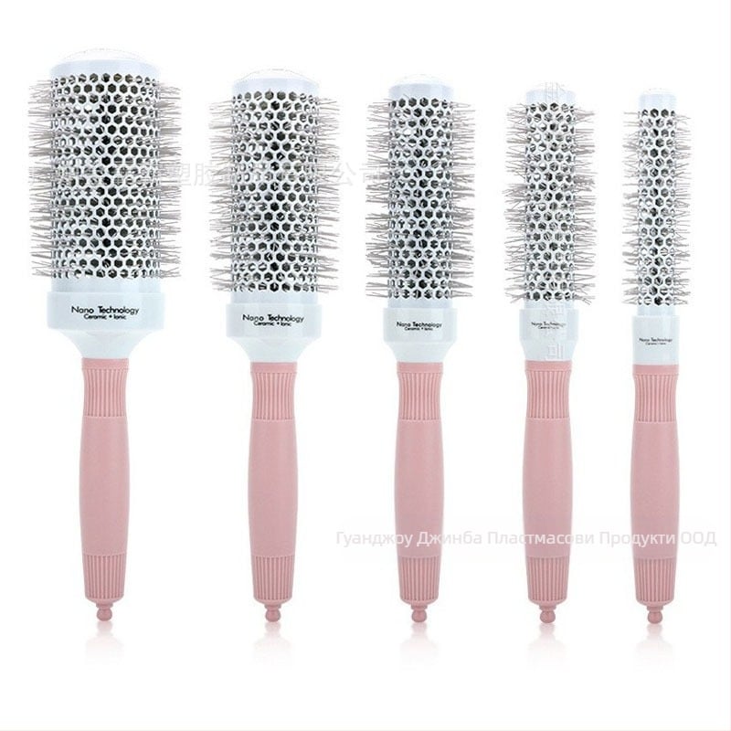 Гребен за коса Jinba — ABS цилиндричен инструмент за къдрене