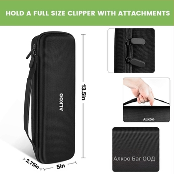 Чанта за съхранение на ножици за красота с EVA кутия, 12-слотов държач, без мирис, възможност за печат на лого, защитен капак