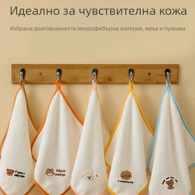 5-пакет детски квадратни кърпички за лице от коралов велур, карикатура Спайдърмен, тегло 25 g, с печат на лого