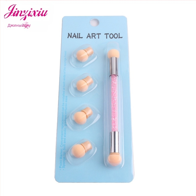 Маникюрна градиентна писалка — двуостра, миещи се и сменяеми върхове, акрилна дръжка, 41,5 g