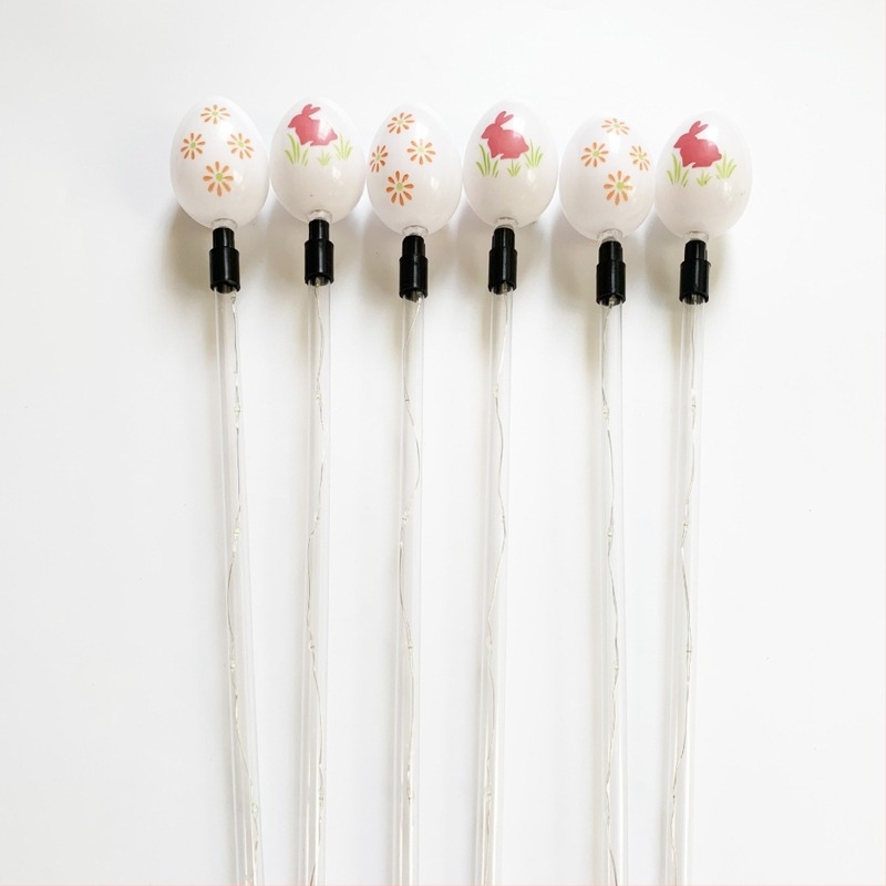 Соларно осветително колче за Великденски яйца - IP55 водоустойчиво, 5W, 6–12ч, пластмаса, модел 0171