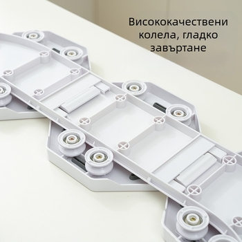 Ротационна тава за маса Lazy Susan — преносима ABS пластмаса, персонализирана с печатно лого, серия 55