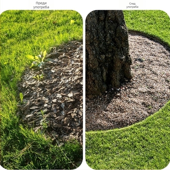 Градинска лопатка за оформяне на тревните ръбове – ръчна, полумесечна форма, с дръжка (ръчна, полумесечна форма, за оформяне на тревните ръбове, с дръжка)