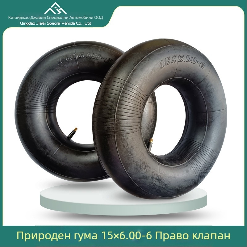 Вътрешна камера за гуми за косачки — OEM Jia Lei; Производител: Qingdao Jialei Special Vehicle; Подходяща за косачки за трева, инструментални колички и други