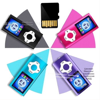 Bolin rhombus MP4 музикален плеър с TFT дисплей, USB 3.0, TF карта поддръжка, батерия 200 mAh, време на възпроизвеждане 8 ч.