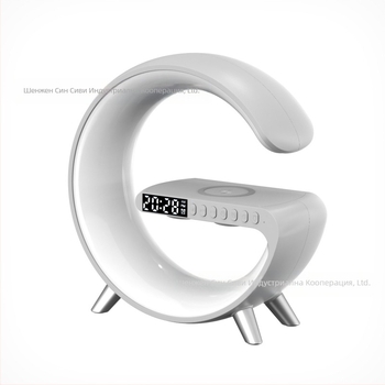 Bluetooth колонка, смарт лампа, будилник със светлинно събуждане, безжично зарядно - 4W LED