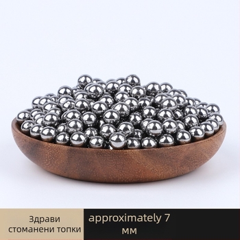 Лък за прашка – стоманени топчета, твърди, лъскав завършек, 100 бр. в пакет, повърхност без прецизна обработка