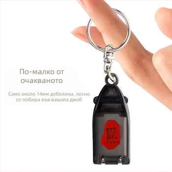 Нокътни ножици Huarui, портативни с плосък връх, пластмаса + неръждаема стомана, универсална употреба