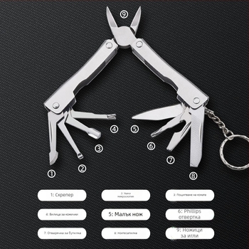 Многофункционални клещи за нокти с жлеб – неръждаема стомана, немски стил педикюр за дома
