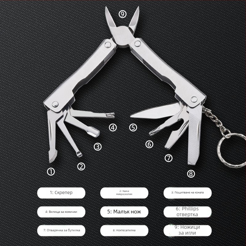 Многофункционални клещи за нокти с жлеб – неръждаема стомана, немски стил педикюр за дома
