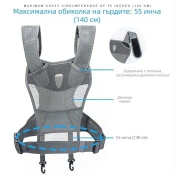 FOMITO MQ-MSP01 Двойна презрамка за DSLR камера – Найлон/памук, максимално натоварване 4 кг, съвместима с всички DSLR камери