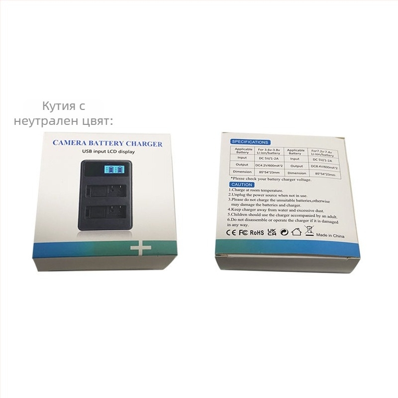 SEIVI NP-FW50 зарядно устройство с Type-C LCD дисплей, 8.4V 0.6A×2 за Sony FW50 батерия