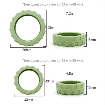 Калъф за колелото на куфара — Zhenglin, силиконов, износоустойчив, модел с райета