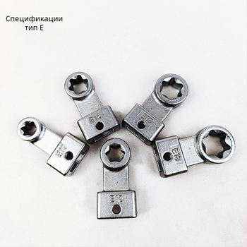 Ленточен ключ, 15-части комплект със сменяеми глави, хромирана повърхност, хром-ванадиева стомана, тегло 1.7