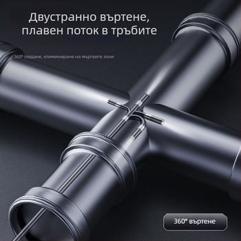 Ръчен бороскоп с 360° въртене за индустриална употреба — 7.9 mm сонда, 1000 mm работна дължина, IP67 водоустойчив, 2 MP
