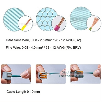 60 бр. Crimp терминален блок – комплект, серия Connector, PE покритие, бърз конектор