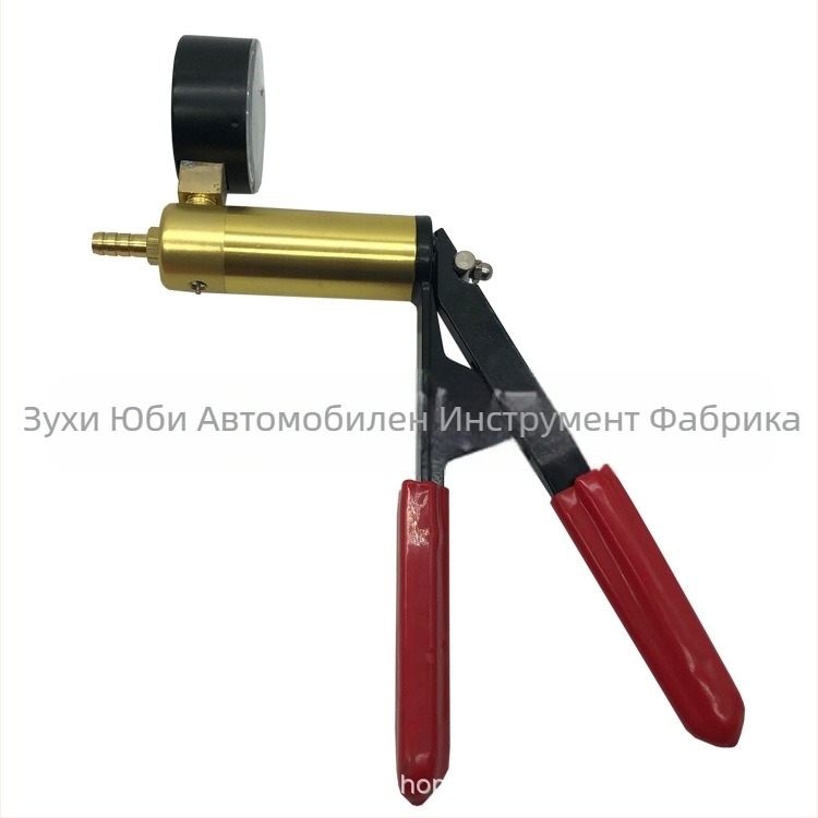 Ръчна вакуум помпа за смяна на спирачна течност, модел YB-112, диапазон 0–30 inHg (0–760 mmHg), точност: прецизност, тегло 0,9 кг.