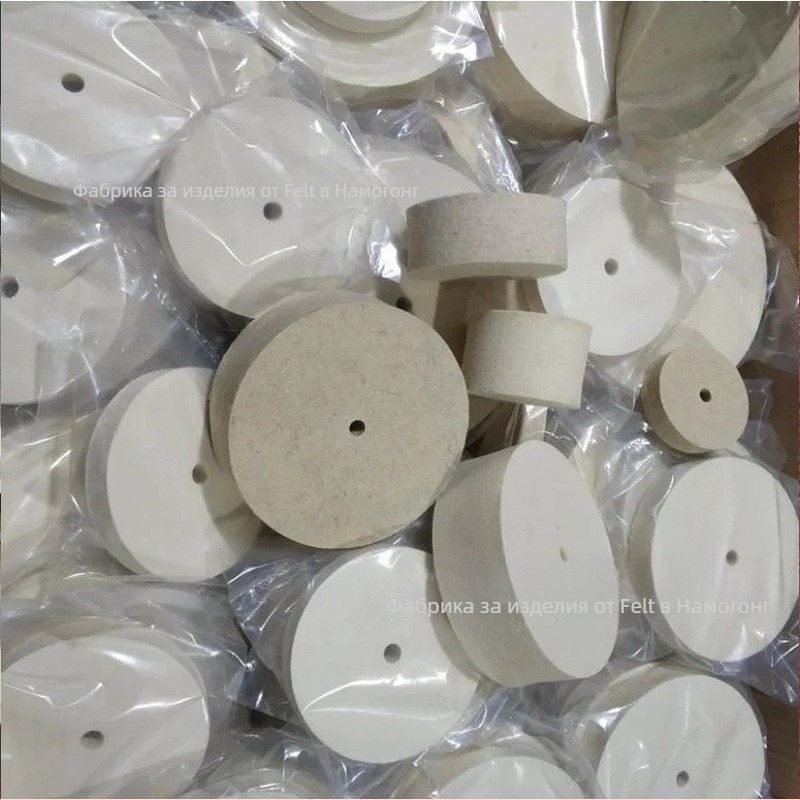 Плоско фетрово колело от чиста вълна, висока плътност, твърдост по заявка, за огледално полиране