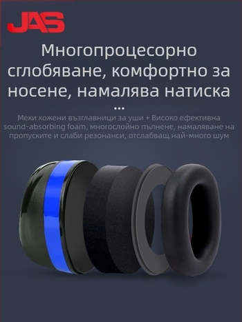 Juansi EM588 ушна маска – шумопоглъщащи ушни предпазители за сън, индустриално ниво намаляване на шума