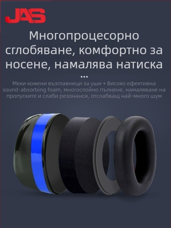 Juansi EM588 ушна маска – шумопоглъщащи ушни предпазители за сън, индустриално ниво намаляване на шума