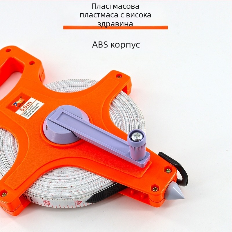 Фибърна измервателна лента, преносима пластмасова рамка, ръчно задвижвана, подово монтирана PVC-стоманена рамка