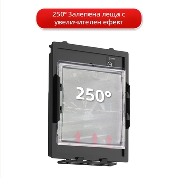 Заваръчна маска с PC леща, PC материал, диоптър диапазон 0.75–3.00, засенчване 75–300, стил: монтирана на глава