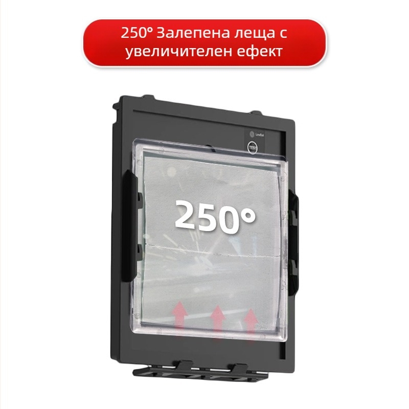 Заваръчна маска с PC леща, PC материал, диоптър диапазон 0.75–3.00, засенчване 75–300, стил: монтирана на глава