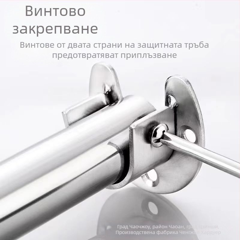 Неръждаема стомана фланцова опора за хоризонтален дрешник – заварен монтаж, устойчивост на корозия и високо налягане, диаметри 19/22/25/32 мм