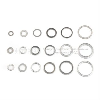 Fuyu алуминиеви уплътнителни шайби, 540 бр. в кутия, устойчиви на високи температури и корозия, материал – алуминиева и алуминиеви сплави